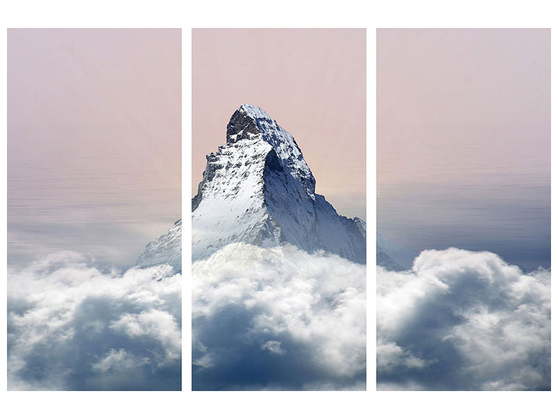 3-piece-canvas-print-matterhorn-in-clouds