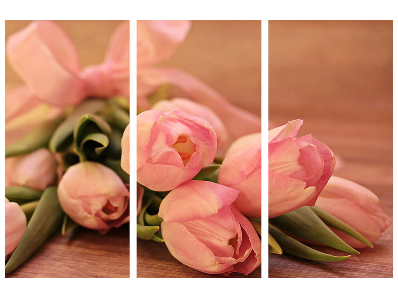 3-piece-canvas-print-romantic-tulip-bouquet