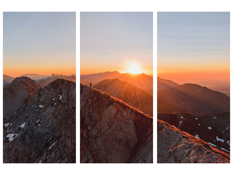 3-piece-canvas-print-running-on-the-ridge