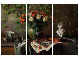 3-piece-canvas-print-still-life-with-violin-and-flowers-iii