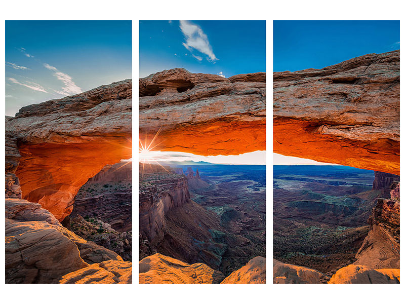 3-piece-canvas-print-sunrise-at-mesa-arch