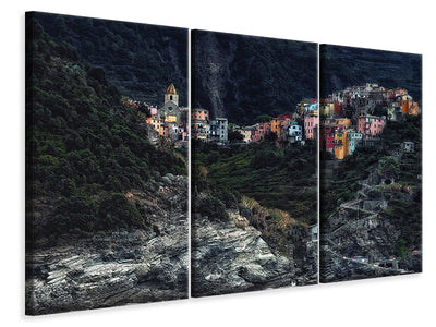 3-piece-canvas-print-village-on-the-rocks