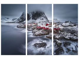 3-piece-canvas-print-winter-lofoten-islands