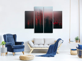 4-piece-canvas-print-abu-dhabi-skyline