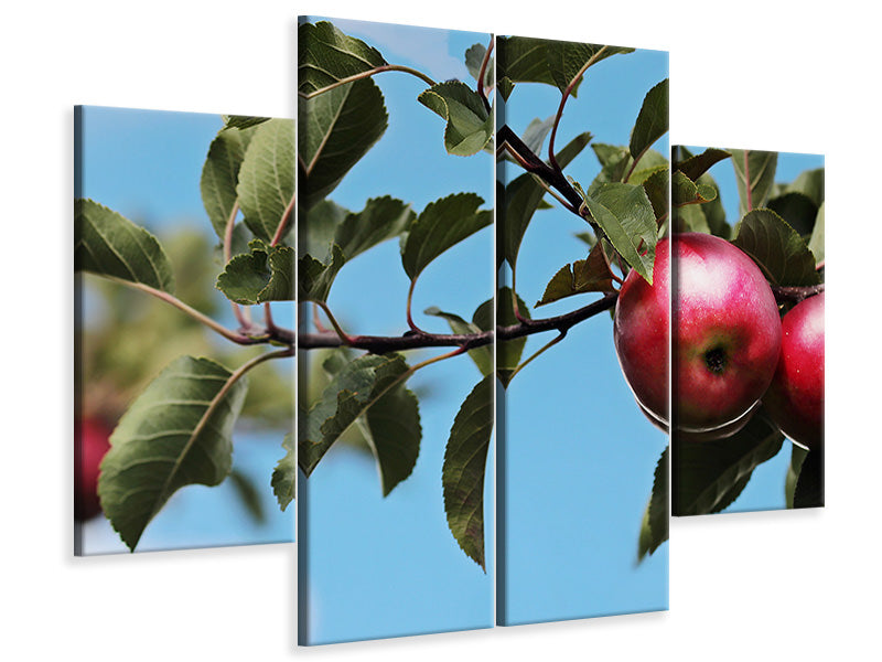 4-piece-canvas-print-apple-on-the-tree