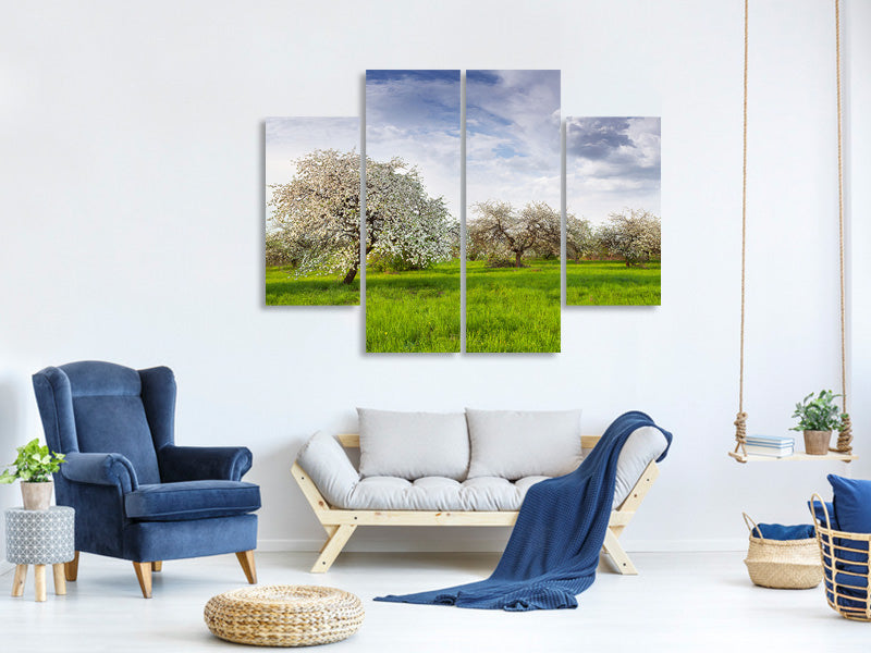 4-piece-canvas-print-apple-tree-garden