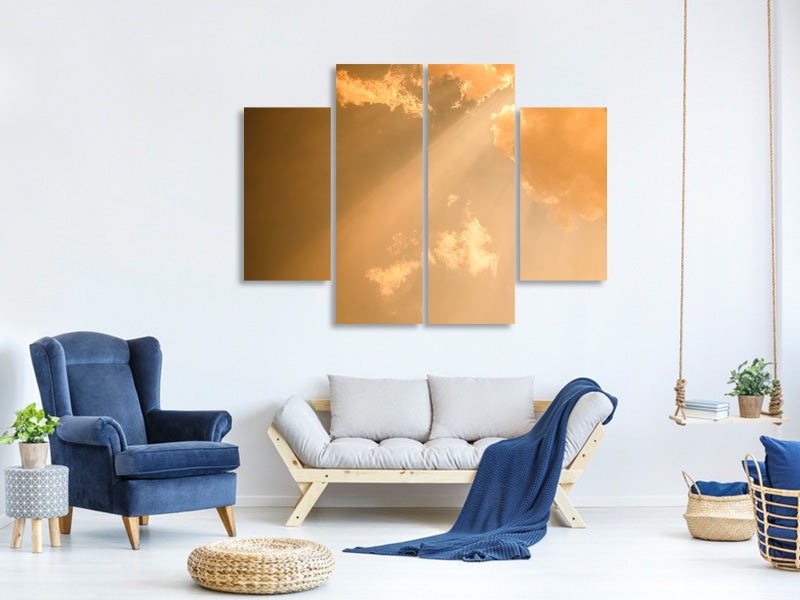 4-piece-canvas-print-evening-sky