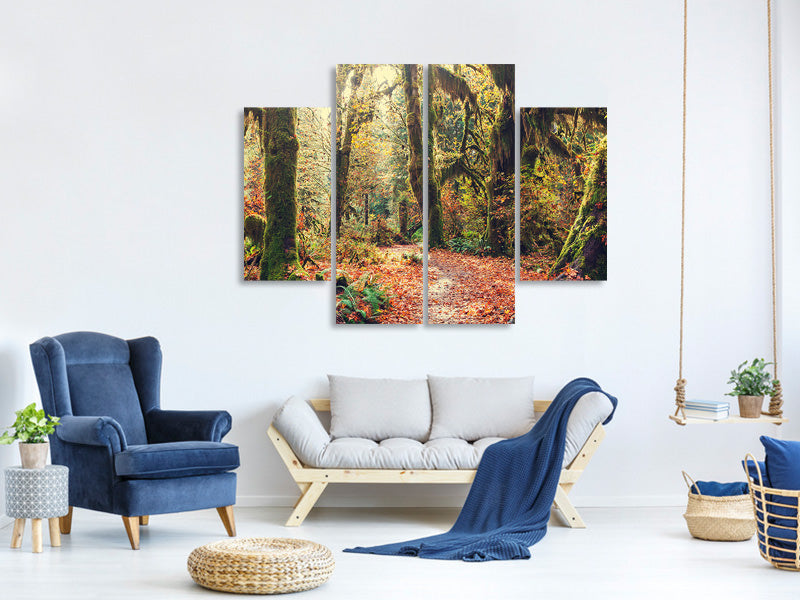 4-piece-canvas-print-fairies-forest