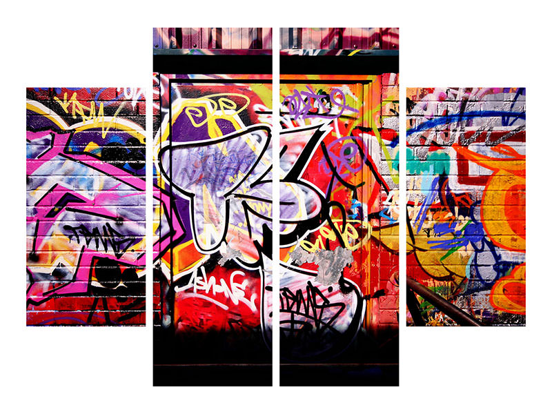 4-piece-canvas-print-graffiti-wall-art