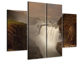 4-piece-canvas-print-gullfoss-iii