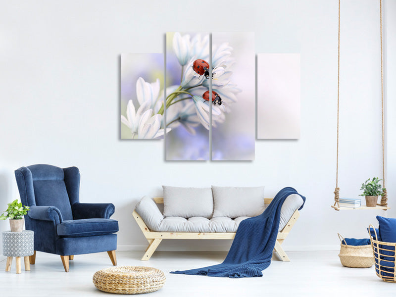 4-piece-canvas-print-ladybirds