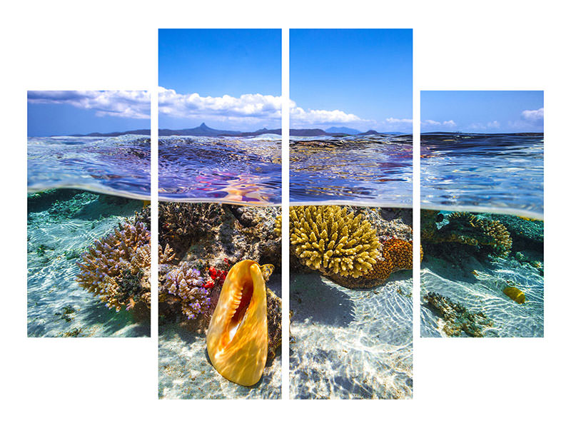 4-piece-canvas-print-lagoon-life