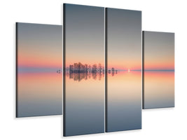 4-piece-canvas-print-lake-mattamuskeet-memory