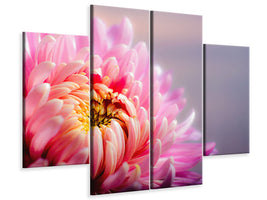 4-piece-canvas-print-macro-chrysanthemum