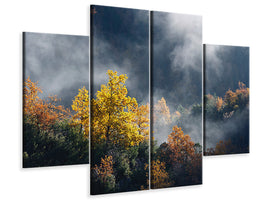 4-piece-canvas-print-moonlight-forest