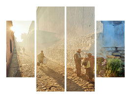 4-piece-canvas-print-morning-in-city-chichicastenango