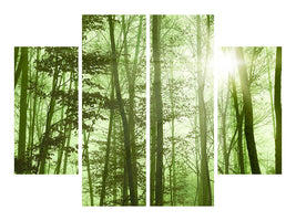 4-piece-canvas-print-nibelungen-forest