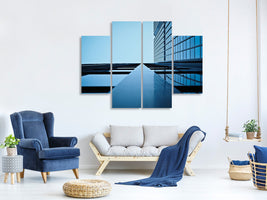 4-piece-canvas-print-reflections-of-a-facade