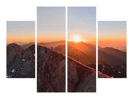 4-piece-canvas-print-running-on-the-ridge