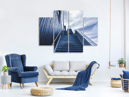 4-piece-canvas-print-steep-stairs