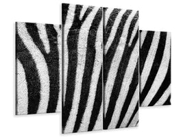 4-piece-canvas-print-strip-of-the-zebra