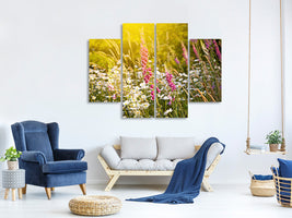 4-piece-canvas-print-summer-flower-meadow