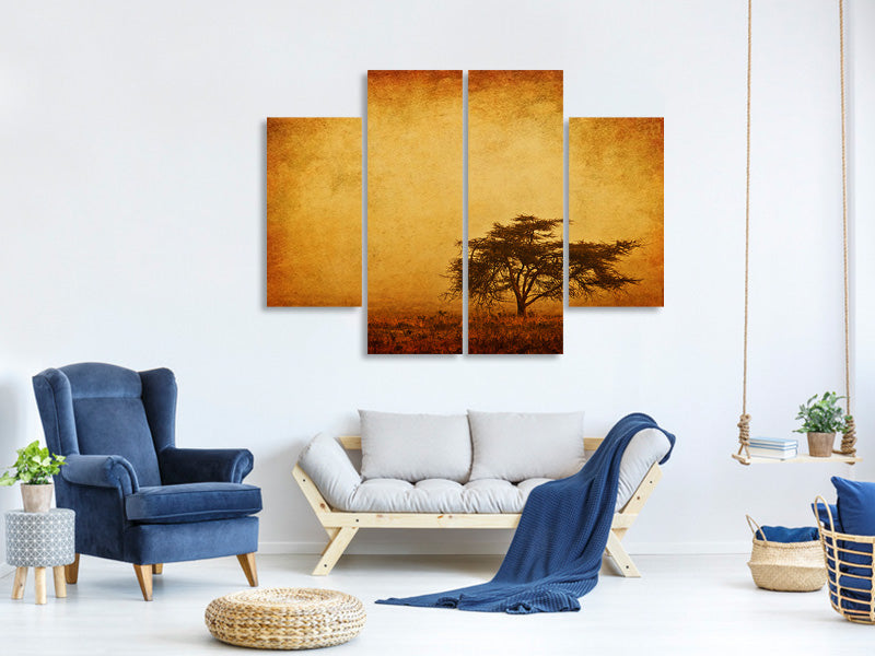 4-piece-canvas-print-sunset-mood