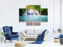 4-piece-canvas-print-terrace-at-the-waterfall