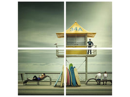 4-piece-canvas-print-the-life-guard