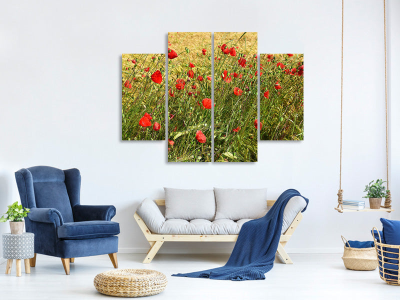 4-piece-canvas-print-the-poppy-in-the-wind