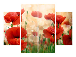 4-piece-canvas-print-the-poppy