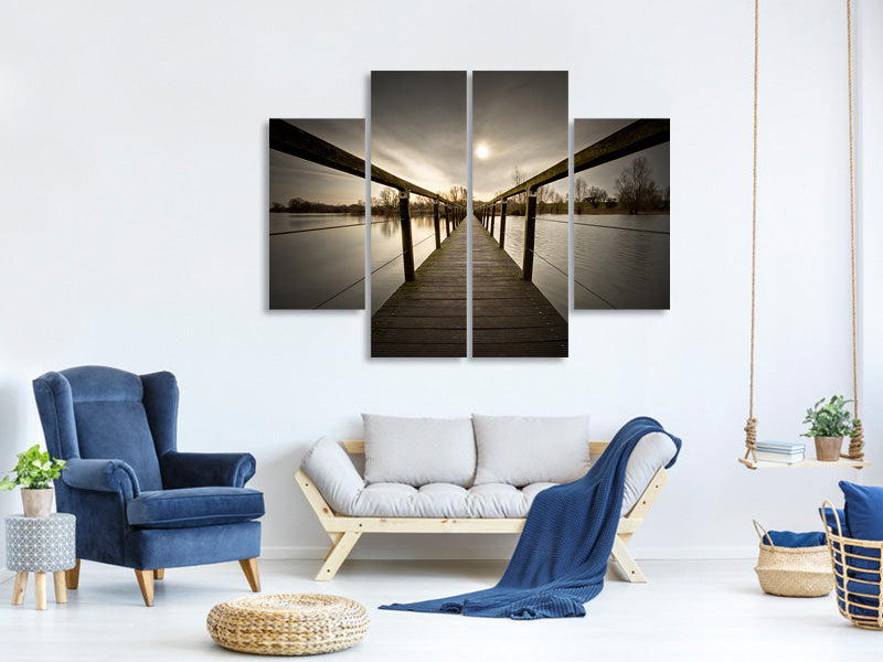 4-piece-canvas-print-the-wooden-bridge