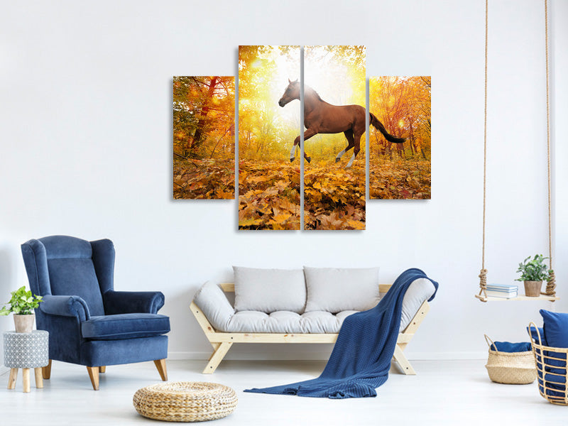 4-piece-canvas-print-whole-blood-in-autumn-forest