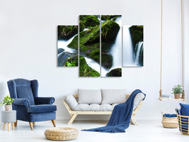 4-piece-canvas-print-wild-waterfall