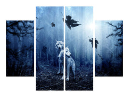 4-piece-canvas-print-wolf39s-couple