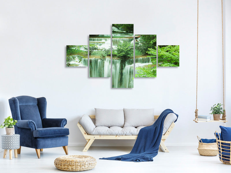 5-piece-canvas-print-7-levels-in-thailand