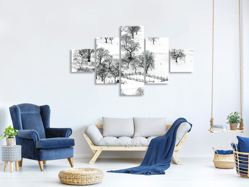 5-piece-canvas-print-bashang-winter