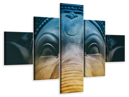 5-piece-canvas-print-close-up-ganesha