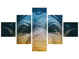 5-piece-canvas-print-close-up-ganesha