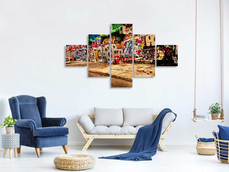 5-piece-canvas-print-graffiti-ny