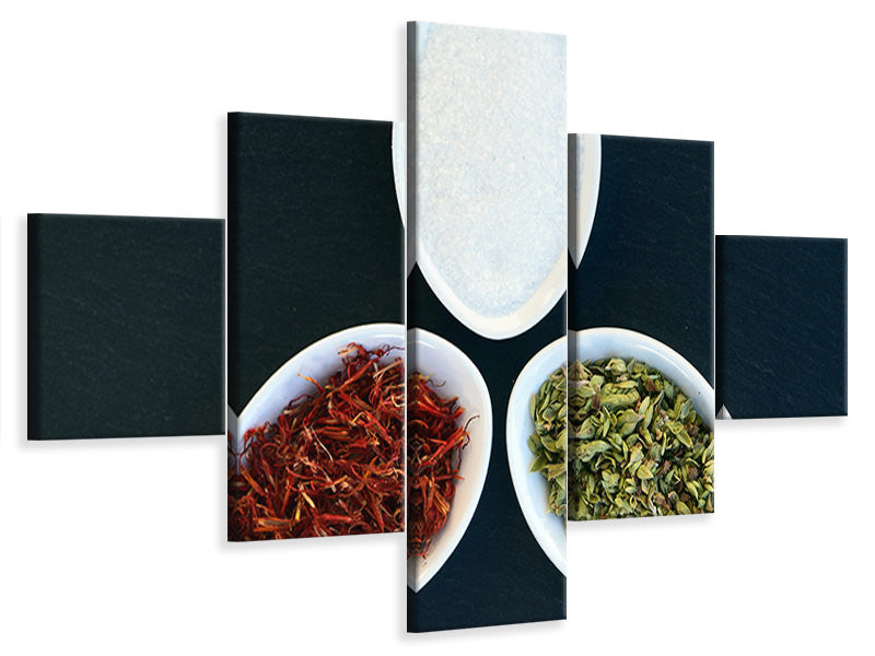 5-piece-canvas-print-italian-spice-spoons