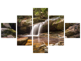 5-piece-canvas-print-little-waterfall