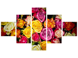 5-piece-canvas-print-many-colorful-rose-petals