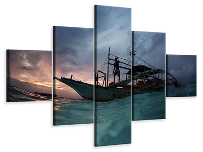 5-piece-canvas-print-night-ride