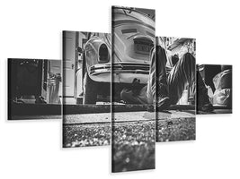 5-piece-canvas-print-oldtimer-repair