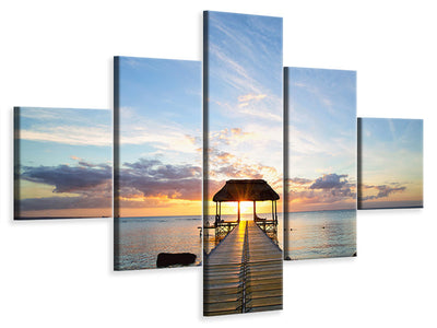 5-piece-canvas-print-romance-in-mauritius