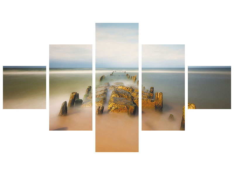 5-piece-canvas-print-sea-road