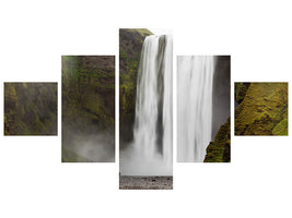 5-piece-canvas-print-skogafoss