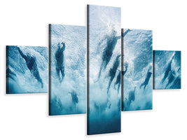 5-piece-canvas-print-swim