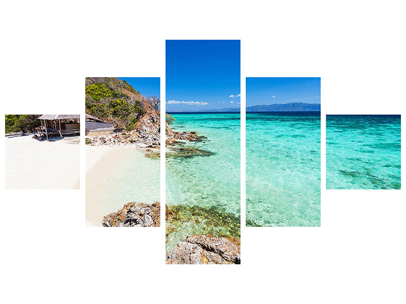 5-piece-canvas-print-the-house-on-the-beach